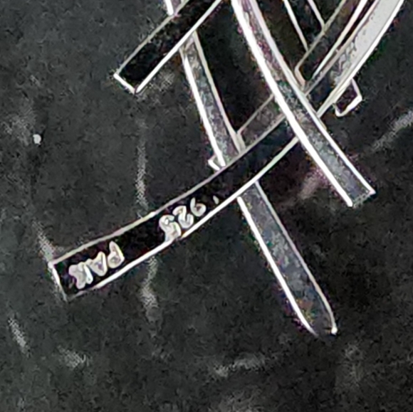 Sterling silver earrings - Picture 4 of 4